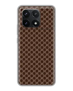 Чохол для Xiaomi POCO F6 Pro з картинкою «Gucci — шоколадна сітка»