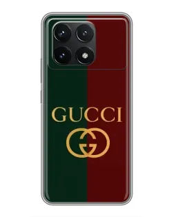 Чохол для Xiaomi POCO F6 Pro з картинкою «Gucci — темно-зелений градієнт»