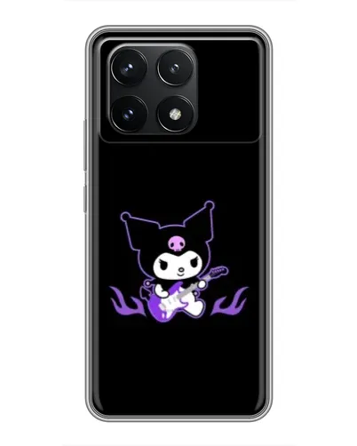 Чехол для Xiaomi POCO F6 Pro с картинкой «Электрическая Kuromi» Чехол для Xiaomi POCO F6 Pro с картинкой «Электрическая Kuromi»