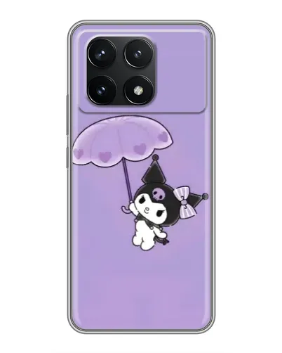 Чехол для Xiaomi POCO F6 Pro с картинкой «Kuromi с зонтиком» Чехол для Xiaomi POCO F6 Pro с картинкой «Kuromi с зонтиком»