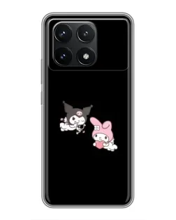 Чехол для Xiaomi POCO F6 Pro с картинкой «My Melody и Kuromi» Чехол для Xiaomi POCO F6 Pro с картинкой «My Melody и Kuromi»