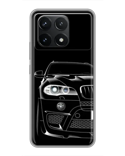 Чехол для Xiaomi POCO F6 Pro с картинкой «Темный силуэт BMW» Чехол для Xiaomi POCO F6 Pro с картинкой «Темный силуэт BMW»