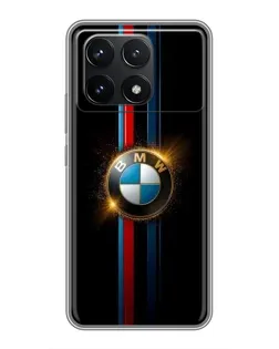 Чехол для Xiaomi POCO F6 Pro с картинкой «BMW M-Power неон»