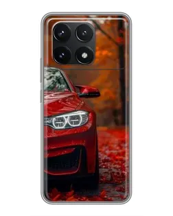 Чехол для Xiaomi POCO F6 Pro с картинкой «Осенняя BMW M4»