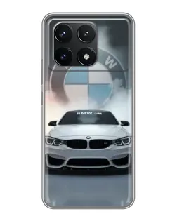 Чохол для Xiaomi POCO F6 Pro з картинкою «BMW в білому диму»