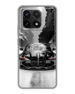 Чохол для Xiaomi POCO F6 Pro з картинкою «BMW — акварельний дрифт»