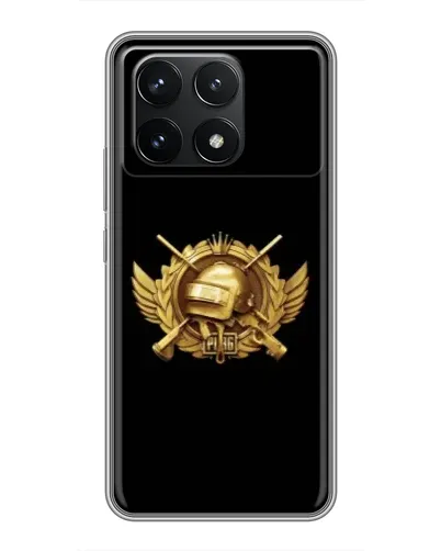 Чехол для Xiaomi POCO F6 Pro с картинкой «PUBG — оранжевый градиент» Чехол для Xiaomi POCO F6 Pro с картинкой «PUBG — оранжевый градиент»