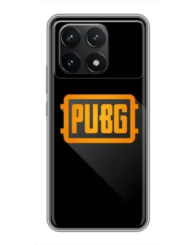 Чехол для Xiaomi POCO F6 Pro с картинкой «PUBG — рамка лого» Чехол для Xiaomi POCO F6 Pro с картинкой «PUBG — рамка лого»