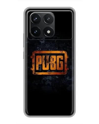 Чехол для Xiaomi POCO F6 Pro с картинкой «PUBG — золотой логотип» Чехол для Xiaomi POCO F6 Pro с картинкой «PUBG — золотой логотип»