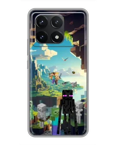 Чехол для Xiaomi POCO F6 Pro с картинкой «Эндермен в лесу» Чехол для Xiaomi POCO F6 Pro с картинкой «Эндермен в лесу»