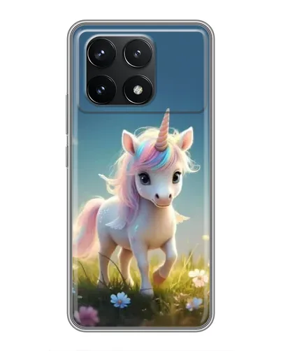 Чехол для Xiaomi POCO F6 Pro с картинкой «Единорог на поляне» Чехол для Xiaomi POCO F6 Pro с картинкой «Единорог на поляне»