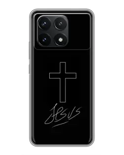 Чохол для Xiaomi POCO F6 Pro з картинкою «Графічний хрест Jesus» Чохол для Xiaomi POCO F6 Pro з картинкою «Графічний хрест Jesus»