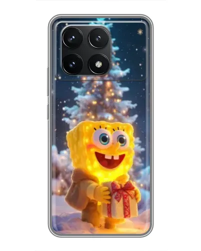 Чехол для Xiaomi POCO F6 Pro с картинкой «Рождественский Спанч Боб» Чехол для Xiaomi POCO F6 Pro с картинкой «Рождественский Спанч Боб»
