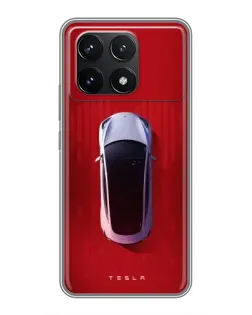Чехол для Xiaomi POCO F6 Pro с картинкой «Tesla Top View» Чехол для Xiaomi POCO F6 Pro с картинкой «Tesla Top View»