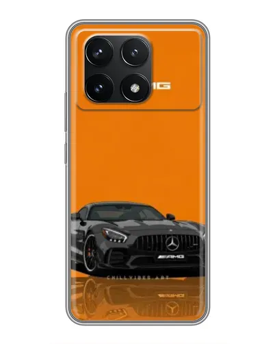 Чехол для Xiaomi POCO F6 Pro с картинкой «Оранжевый Mercedes AMG» Чехол для Xiaomi POCO F6 Pro с картинкой «Оранжевый Mercedes AMG»