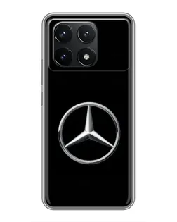 Чехол для Xiaomi POCO F6 Pro с картинкой «Mercedes классический лого»