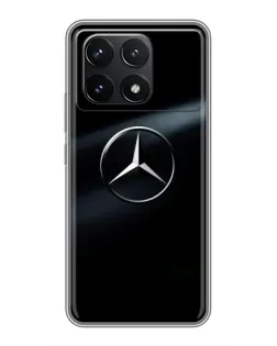 Чохол для Xiaomi POCO F6 Pro з картинкою «Mercedes на металі»