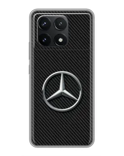 Чохол для Xiaomi POCO F6 Pro з картинкою «Карбоновий Mercedes стиль»