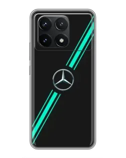 Чохол для Xiaomi POCO F6 Pro з картинкою «Спортивні лінії Mercedes»