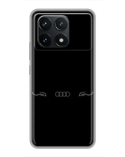 Чехол для Xiaomi POCO F6 Pro с картинкой «Audi — световой подпись»