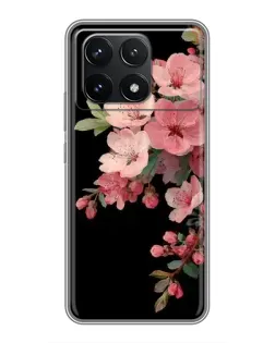 Чехол для Xiaomi POCO F6 Pro с картинкой «Розовая ветка сакуры»