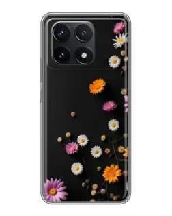 Чехол для Xiaomi POCO F6 Pro с картинкой «Цветочная композиция»