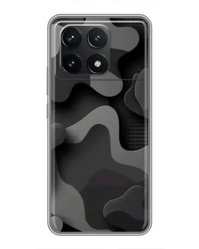 Чехол для Xiaomi POCO F6 Pro с картинкой «Темный абстрактный камуфляж»