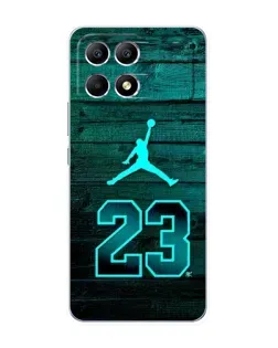 Чехол для Xiaomi POCO F6 с картинкой «Jordan Cyan 23»