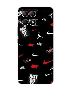 Чехол для Xiaomi POCO F6 с картинкой «Nike Mix Pattern»