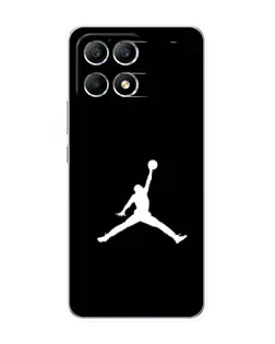 Чехол для Xiaomi POCO F6 с картинкой «Jordan Silhouette»