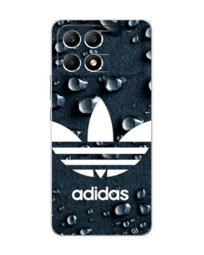 Чехол для Xiaomi POCO F6 с картинкой «Adidas Trefoil Blue»