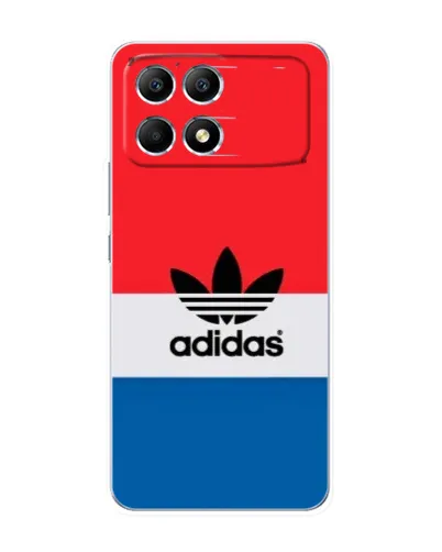 Чехол для Xiaomi POCO F6 с картинкой «Ретро блоки Adidas»
