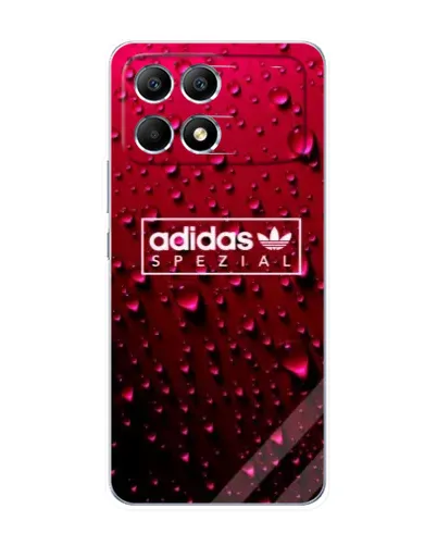 Чехол для Xiaomi POCO F6 с картинкой «Adidas Gold Marble»