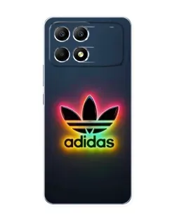 Чехол для Xiaomi POCO F6 с картинкой «Неоновый Adidas»