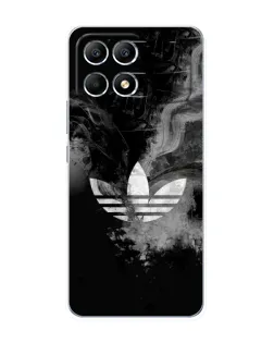 Чехол для Xiaomi POCO F6 с картинкой «Абстрактный дым Adidas»