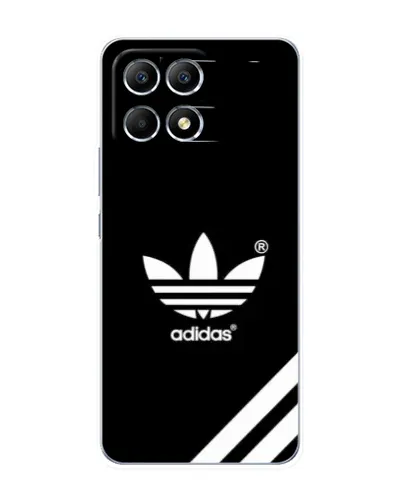 Чехол для Xiaomi POCO F6 с картинкой «Adidas с диагональными полосами»