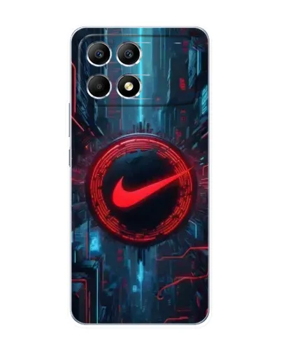 Чехол для Xiaomi POCO F6 с картинкой «Техногенный стиль Nike»