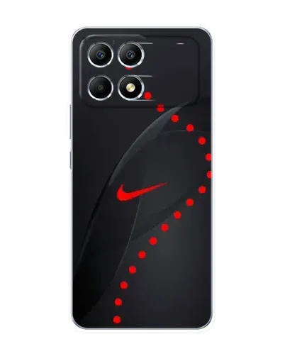 Чехол для Xiaomi POCO F6 с картинкой «Абстрактный дизайн Nike»
