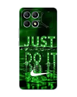 Чехол для Xiaomi POCO F6 с картинкой «Зеленый неоновый Nike»
