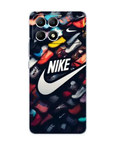 Чехол для Xiaomi POCO F6 с картинкой «Коллекция кроссовок Nike»