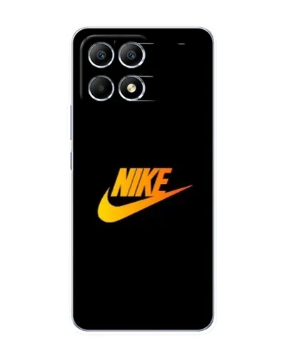 Чехол для Xiaomi POCO F6 с картинкой «Золотой логотип Nike»