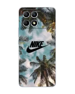 Чохол для Xiaomi POCO F6 з картинкою «Тропічний принт Nike»