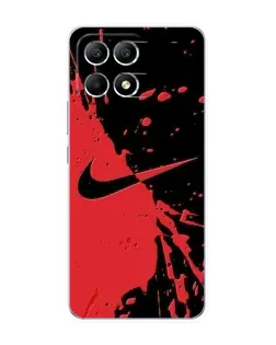 Чохол для Xiaomi POCO F6 з картинкою «Червоні бризки Nike»