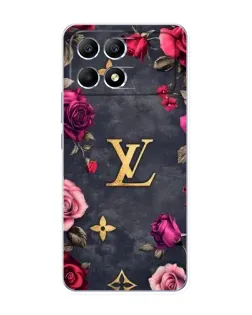 Чехол для Xiaomi POCO F6 с картинкой «Цветочный Louis Vuitton»