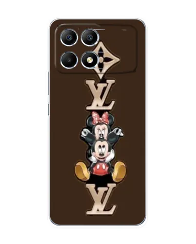 Чехол для Xiaomi POCO F6 с картинкой «LV и Микки Маус» Чехол для Xiaomi POCO F6 с картинкой «LV и Микки Маус»