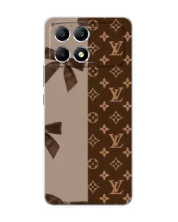 Чехол для Xiaomi POCO F6 с картинкой «Louis Vuitton — банты»