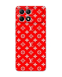 Чехол для Xiaomi POCO F6 с картинкой «Яркий паттерн LV»