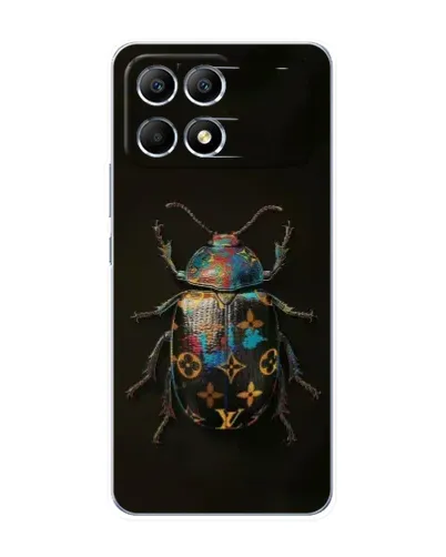 Чехол для Xiaomi POCO F6 с картинкой «LV — мраморный принт» Чехол для Xiaomi POCO F6 с картинкой «LV — мраморный принт»