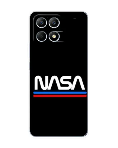 Чехол для Xiaomi POCO F6 с картинкой «NASA — классика Red Blue» Чехол для Xiaomi POCO F6 с картинкой «NASA — классика Red Blue»