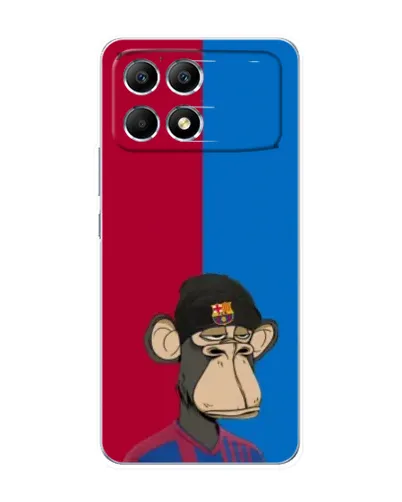 Чехол для Xiaomi POCO F6 с картинкой «Bored Ape — фанат Барсы» Чехол для Xiaomi POCO F6 с картинкой «Bored Ape — фанат Барсы»